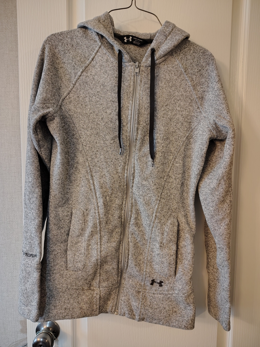Under Armour Light Gray Heather Zip-Up Hooded Jacket